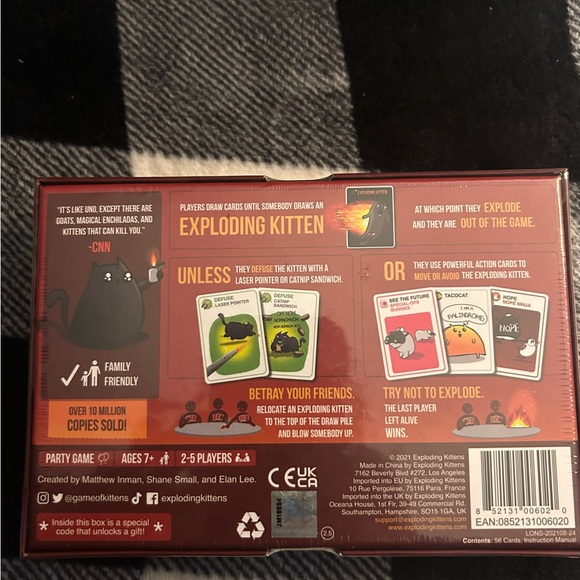 Kids exploding kittens game new in package - Picture 2 of 2